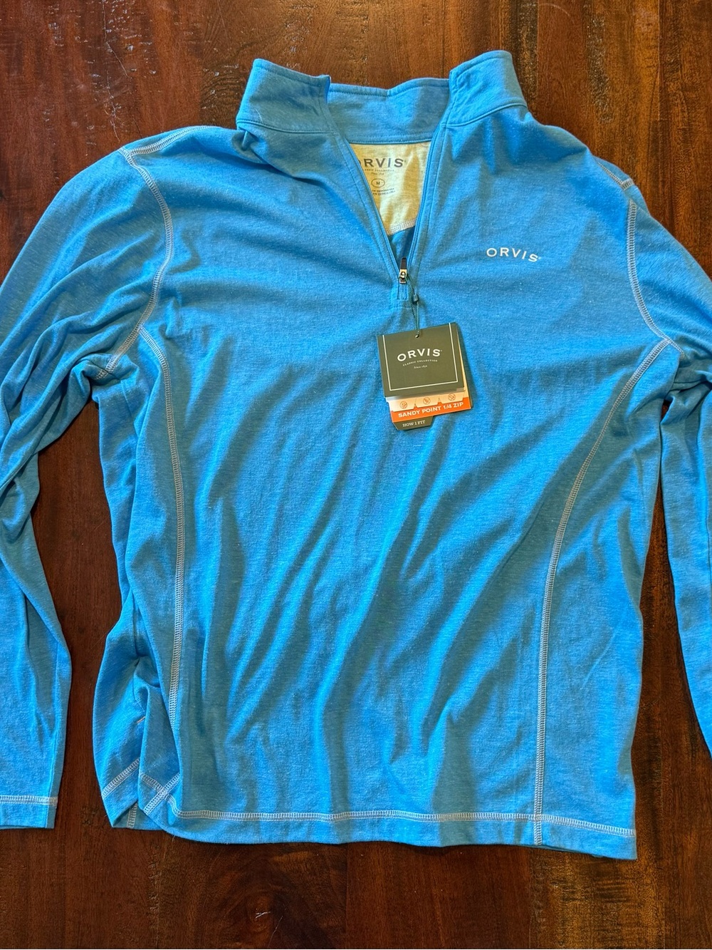 Orvis Sandy Point 1/4 Zip pullover - Men’s M